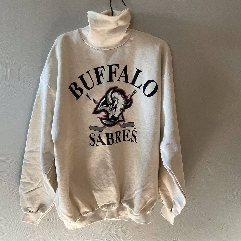 Vintage 90s Buffalo Sabres GoatHead turtleneck sweatshirt - Large